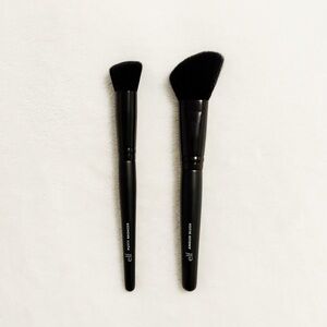 Elf Pro MUA Black Soft Synthetic Face Bronzer Blush Contour Brush Set